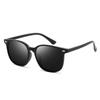 New polarized sunglasses, European and American retro fashion sunglasses, men's and women's colorful outdoor two-color rice nail glasses