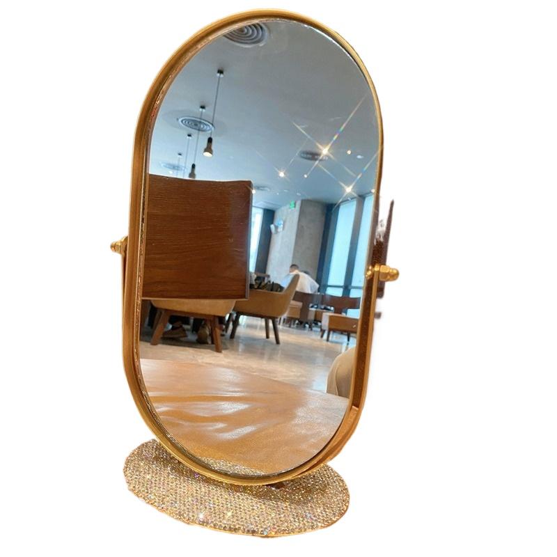 Bling Diamond Makeup Mirror Iron Art
