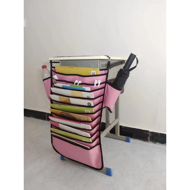 Oxford Stoff Buchhalter für Schreibtischseite Hängende Organizer Tasche Student Schulbedarf Aufbewahrungstasche Klassenzimmer Schreibtischzubehör