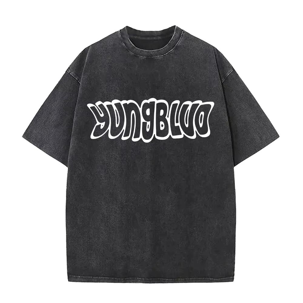 

Vintage Washed Yungblud IDOLS The World Tour T Shirts Mens Women Hip Hop High Quality Gothic Oversized Tshirts Streetwear 2XL