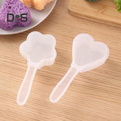 1 Set Creative Rice Ball Makers Hjärtformar Hållbara återanvändbara sushiformar