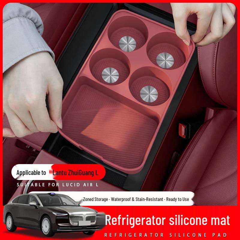 Silicone Car Cup Holder Mat for Lantu Free L Refrigerator - Stylish and Practical Accessory