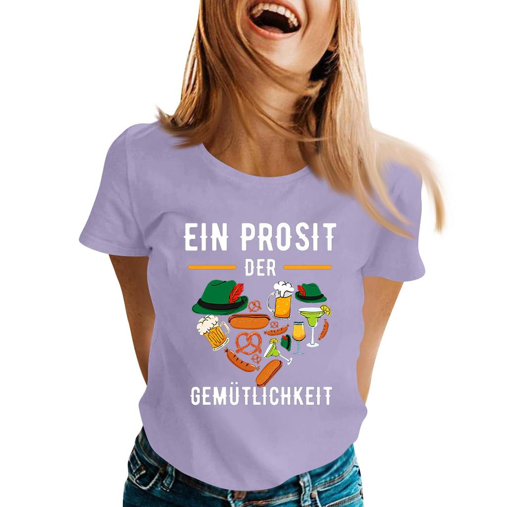 Fashion Casual Unisex Letter Print T-Shirt with Festival Graphic Design - Short Sleeve Round Neck Tee for Men and Women