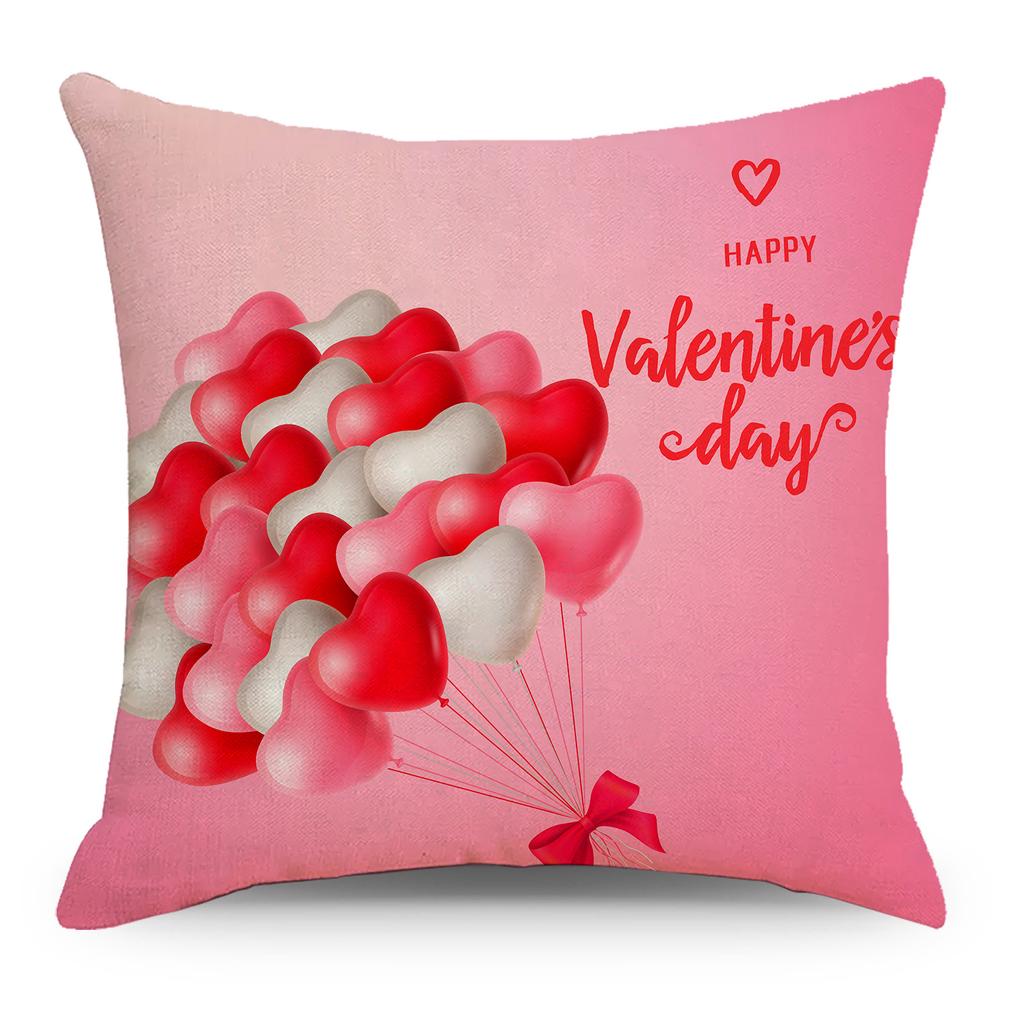 Nordic New Valentine's Day Linen Pillow Case Material Can Be Selected for Home Pillow Sleeping Pillow Cushion Cover