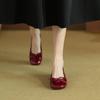 Woman's Flats Patent Leather Ballet Flats Bowtie Boat Shoes Low Heels Slip On Flat Shoes Woman Black Loafers Spring Autumn 1552N