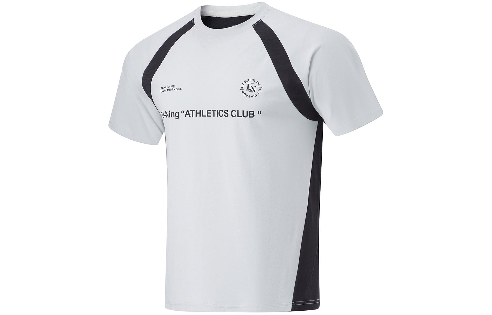 Li Ning T Shirt Men s Stone Gray/Black ATSU639-3 3XL