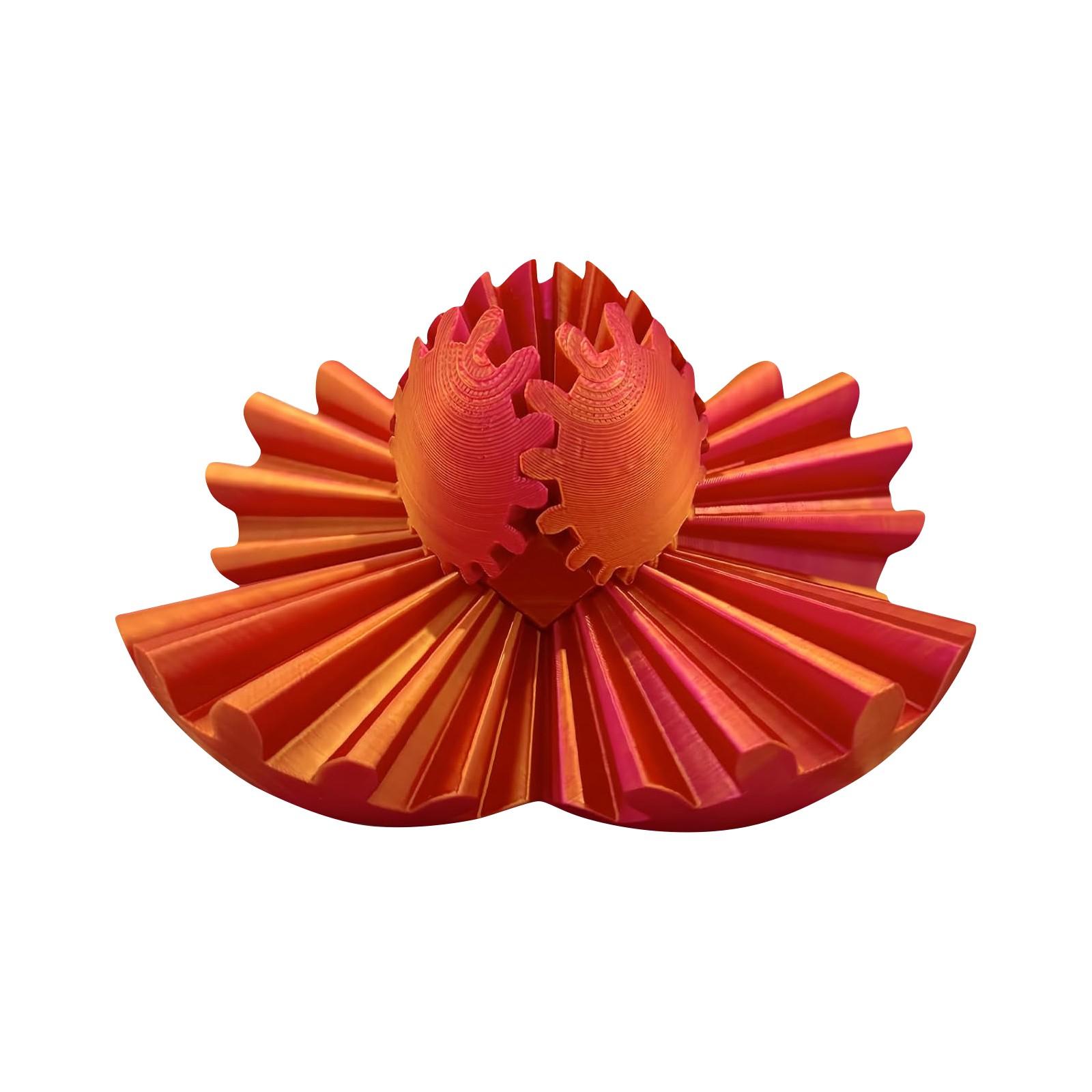 

3D-друк Gear Ball обертається Ball Gear Fidgets Toy, 3D-друкована іграшка для зняття стресу для роботи чи подорожі, Activity Gear Ball для дорослих і дітей віком від 6 років One Size