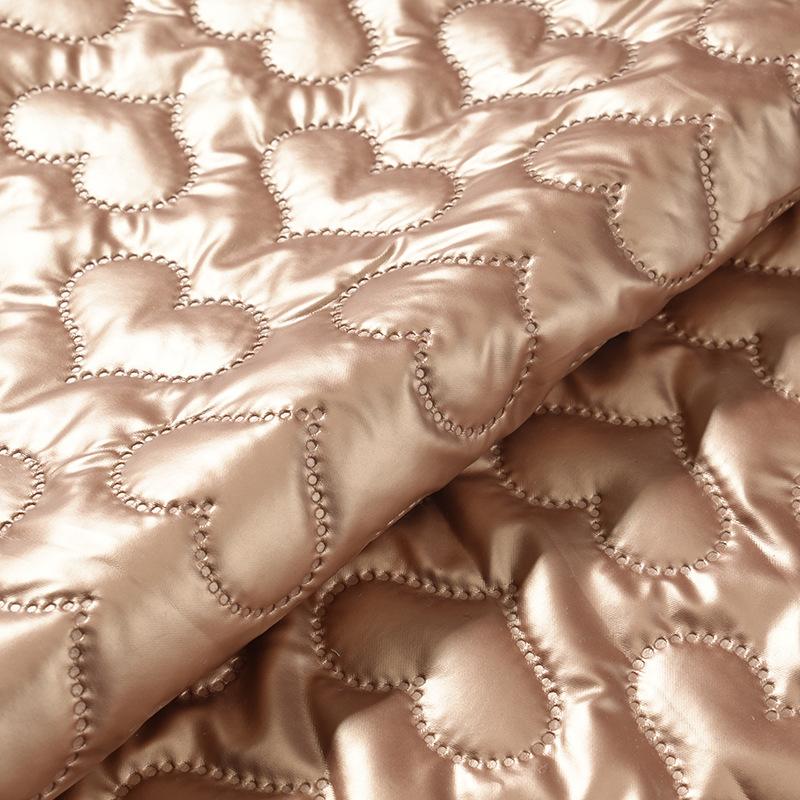 100cm*138cm Muti Colors Heart Printed PU Leather Quilting Fabric Embossing Cotton Lining Fabric for DIY Sewing Clothing