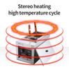 Commercial Electric Pasta Cooker Table Top Noodle/Flour Food Stainless Steel Double Baskets Boiler Cooking Stove Machine 2000W