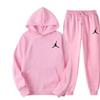 Unisex Hooded Sweatshirt Set Long Sleeve Pullover Pants Casual Sportswear