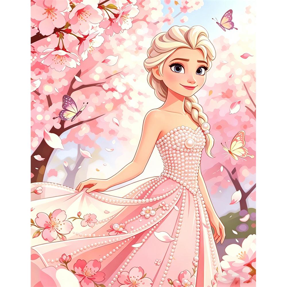 

Disney DIY Pearl Art Painting Frozen Elsa Home Wall Decoration Pearl Gemstone Painting Pictures Crafts Home Decoration 30x40