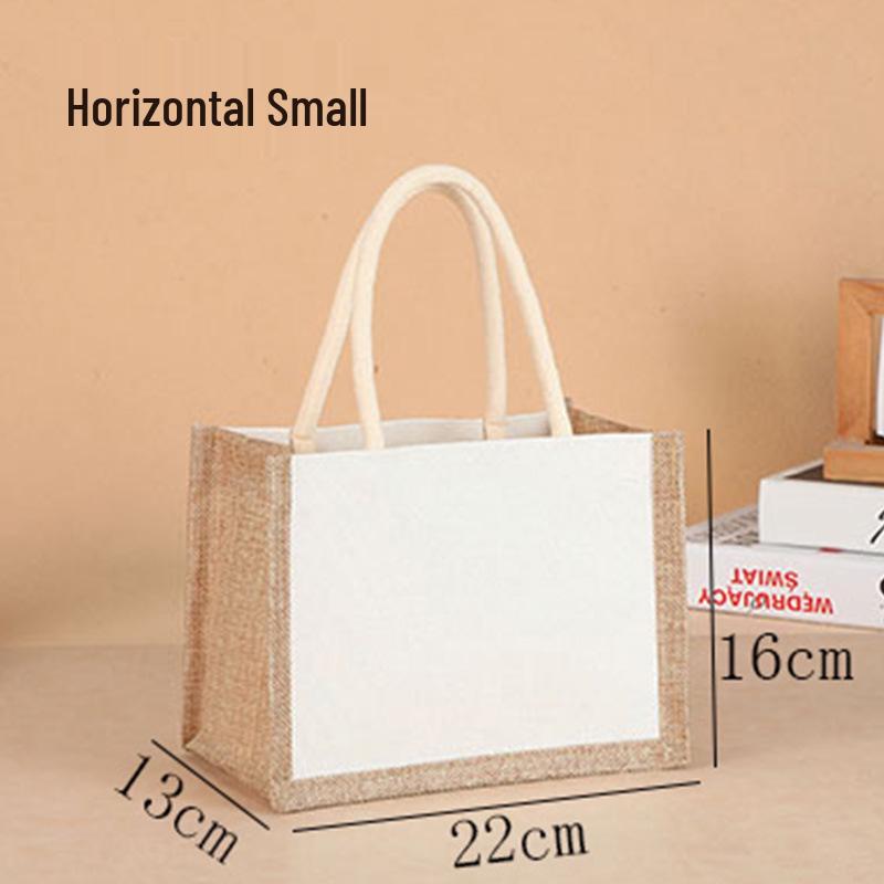 Водонепроницаемая холщовая и льняная сумка-тоут, расписанная вручную