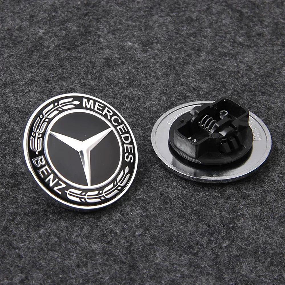 Benz amg 1pc For Mercedes Benz AMG 57mm Car Logo Front Hood Badge Emblem Bonnet W212 W213 W205 W177 W247 W176 CLS CLA CLK CLG GLS DM1