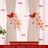 Wedding Curtain Tiebacks with Pink Phalaenopsis & Pearl Butterfly