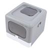 Enclosed Cat Litter Box Large Foldable Cat Potty Reduce Odor Top Entry Anti Splashing Cat Toilet
