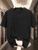 European Size Men'S Summer Casual Vegan Graphic T-Shirt - Navy Blue, Short Sleeve