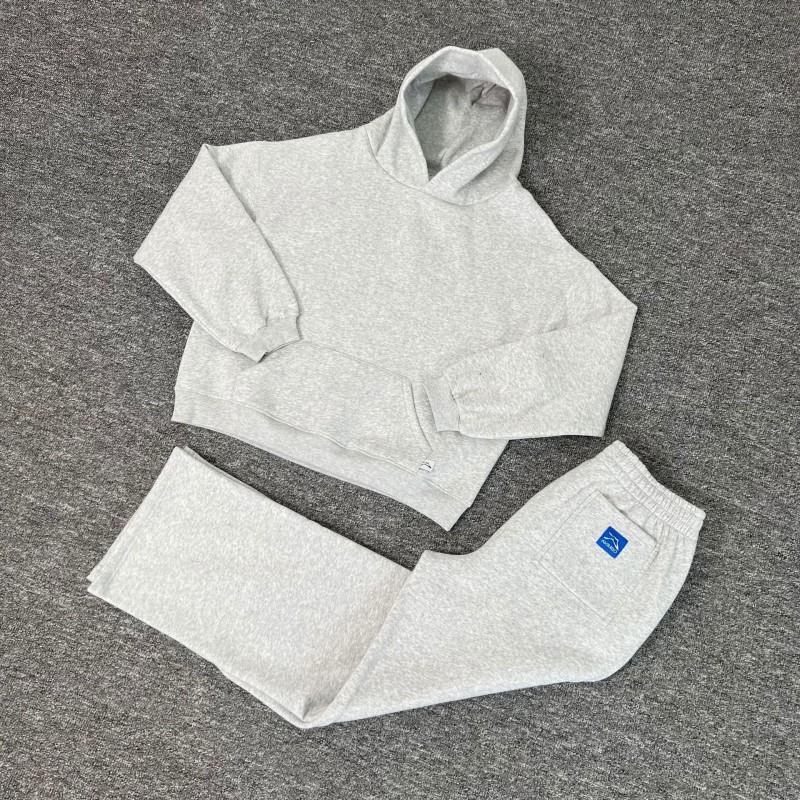 Set Felpe Uomo Donna Abbinati Tute da Jogging Felpa con Cappuccio Stampata Pantaloni