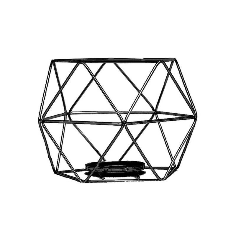 Nordic Style Geometric Iron Candlestick Candle Holders Home Wall Romantic Durable Candlesticks Weddi