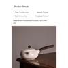 200ml Sheep Fat Jade Porcelain Wooden Handle Side Handle Teapot Ceramic Kung Fu Tea Set