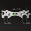 1pc Home Bathroom Wrench, Universal Bathroom Wrench, Thickened Stainless Steel Rust-proof Material Hexagonal Level, Curved Foot Level Ruler