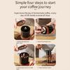 Easy Cleaning Manual Coffee Grinders Adjustable Coarseness Portable Design Quiet Operation For Family Use Home Kitchens
