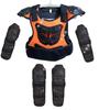 Kids' Motorcycle Balance Bike Armor Set: Knee, Elbow, Chest & Back Protectors.