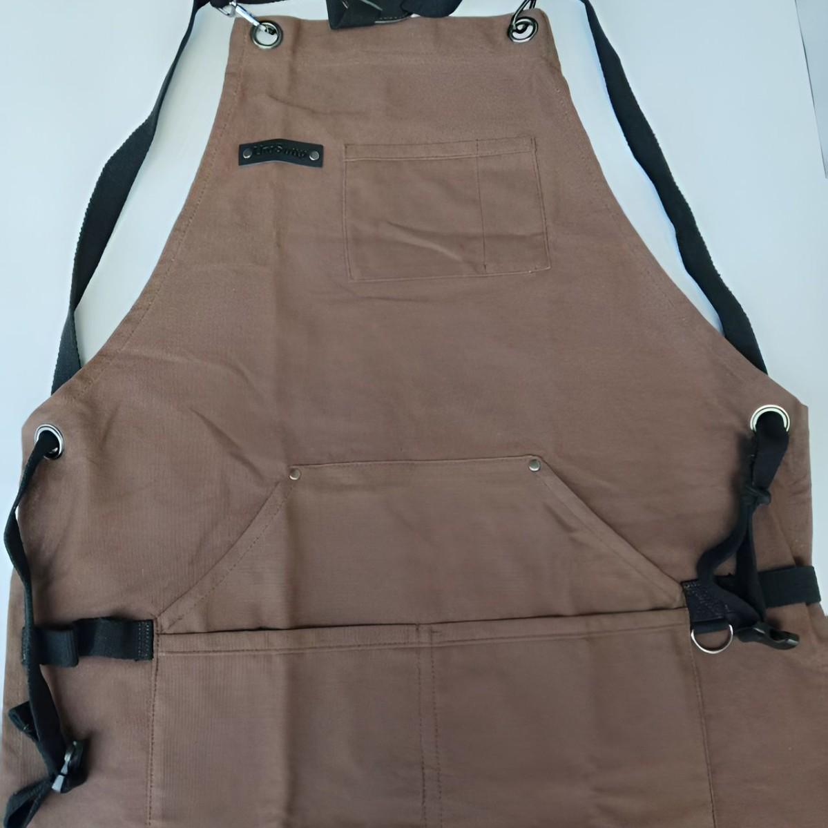 Thick Canvas Multi-pocket Gardening & Mechanic Apron 84*63cm