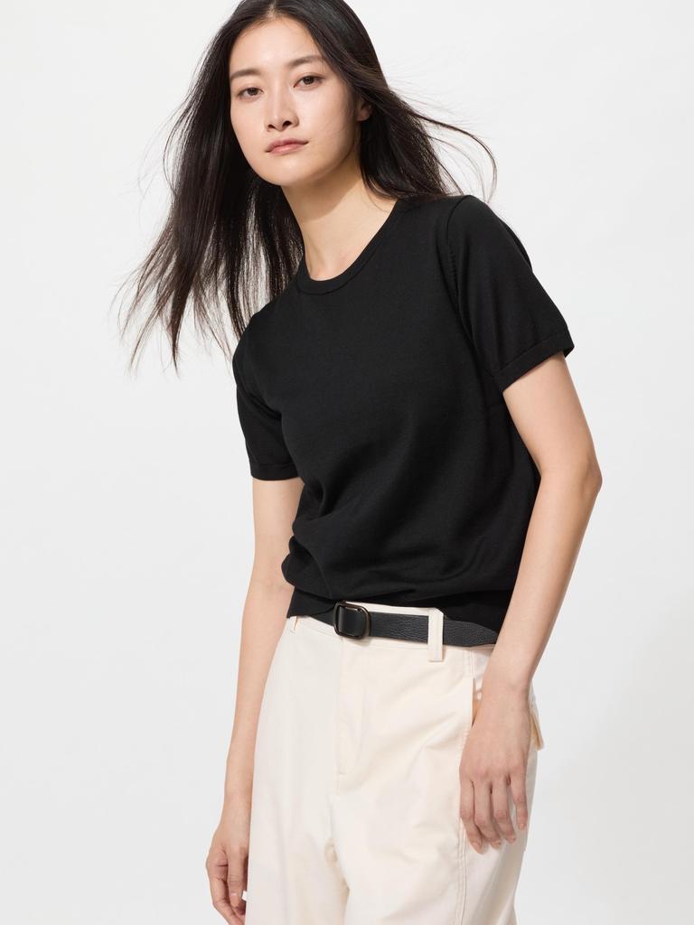 Uniqlo Japan Uv Cut Crew Neck Sweater Short Sleeve