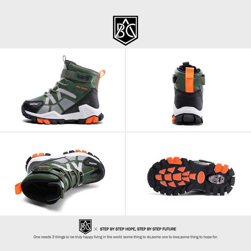 Factory customized classmate children's snow boots winter large cotton shoes piled and thickened Hasbro waterproof children's boots