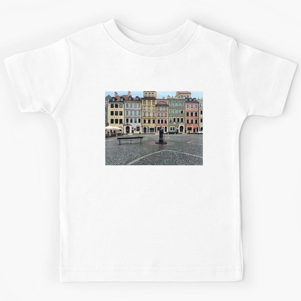 Warsaw Poland Old Town Square Photograph Kids T-Shirt 100