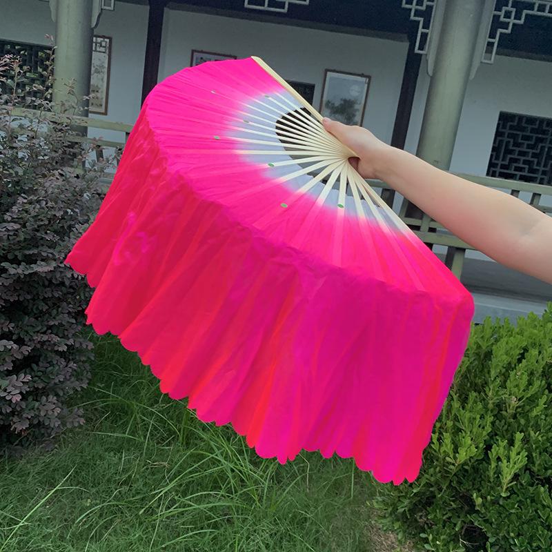 1-Foot Double-Sided Yangge Dance Fitness Fan Prop