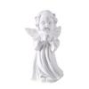 huaqianguhh Resin Cherubs Figurine, White Angel Statue, Garden Praying Cherub Sculpture, Indoor Outdoor Home Decoration, Cute Adorable Angle Sculpture