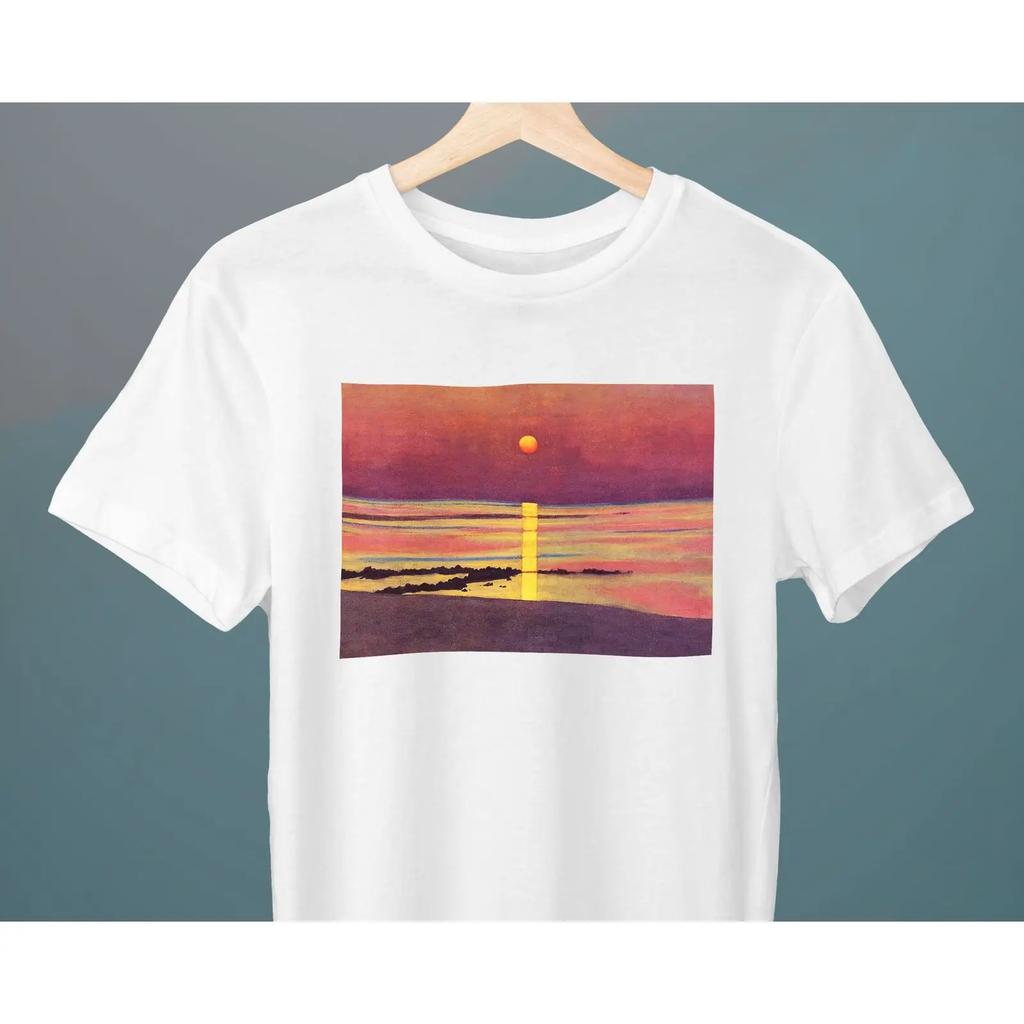 Sunset FLix Vallotton Painting T Shirt Art For Her Him Lover Vintage Stylish Streetwear Slightly Unisex Fashion Homme