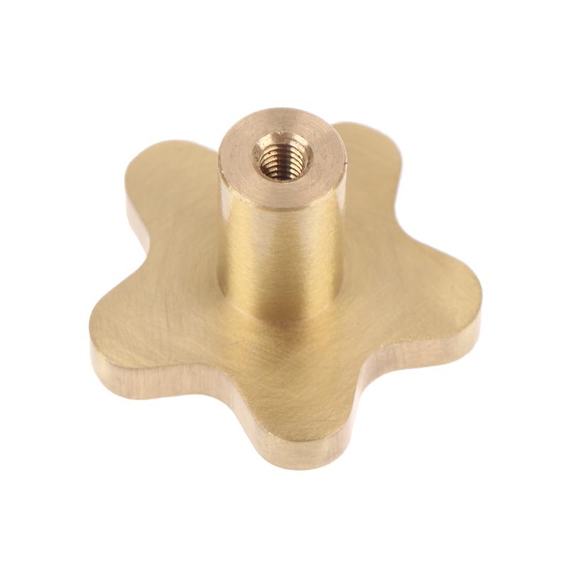 Pure Copper Star Shape Cabinet Knobs Children's Room Five Pointed Star Brass Handles Wardrobe Kitchen Pulls Handle