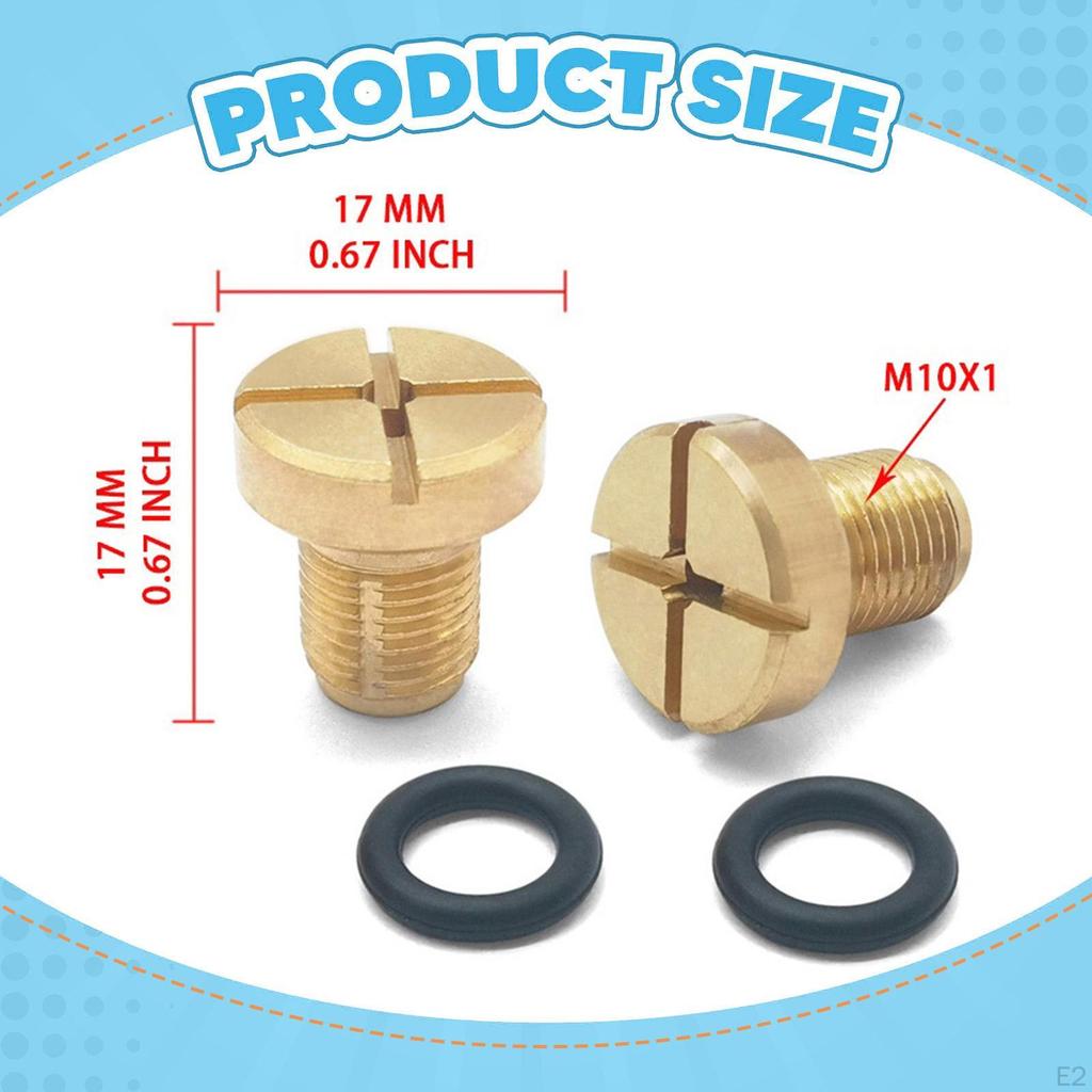 Coolant Expansion Tank Bleeder Screw ,Radiator Drain Screw, Premium ,Replaces Brass