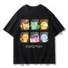Pokmon Joint Shortsleeved Tshirt for Unisex In Summer Up To Duck Pikachu Cotton Clothes Pokmon Shortsleeved Top