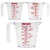 250ml/500ml Multifunctional Clear Handle Cup Set Plastic Scale Measuring Beaker Baking Tools Kitchen