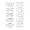 Kids Eyeglass Nose Rest Pads Soft Silicone Universals Fit For Small Nose Bridges Plastic Base Secure Clip Designs