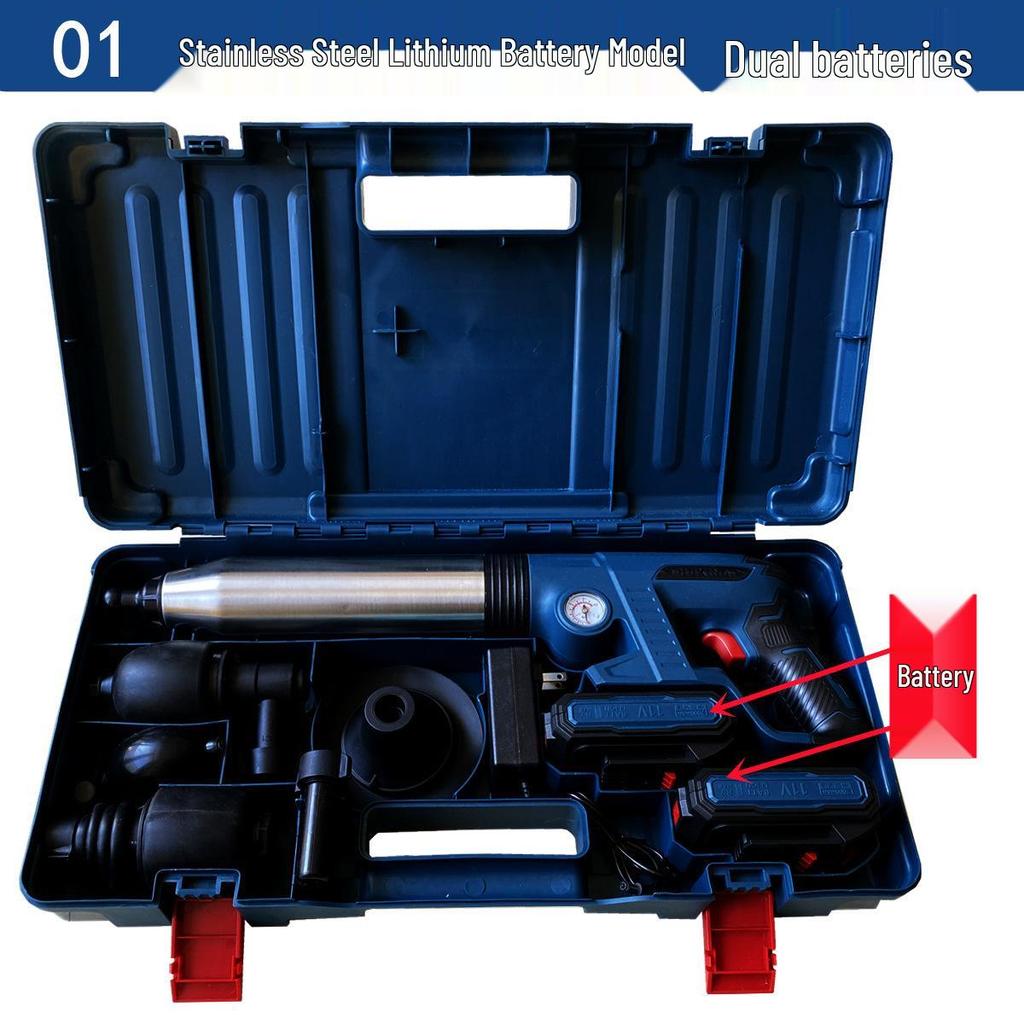 Stainless Steel High-Pressure Lithium Battery Toilet Unclogger