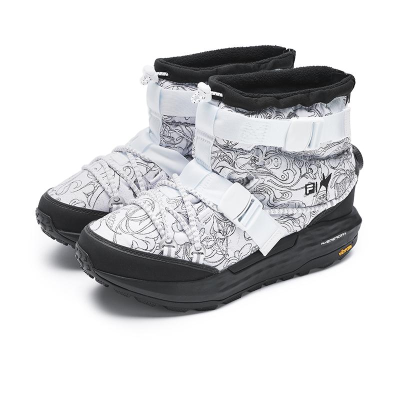 Fila James Jean X Boa Explorer 2 Durable Fashion Short Outdoor Boots Women Boots White Black A12W441207FWT