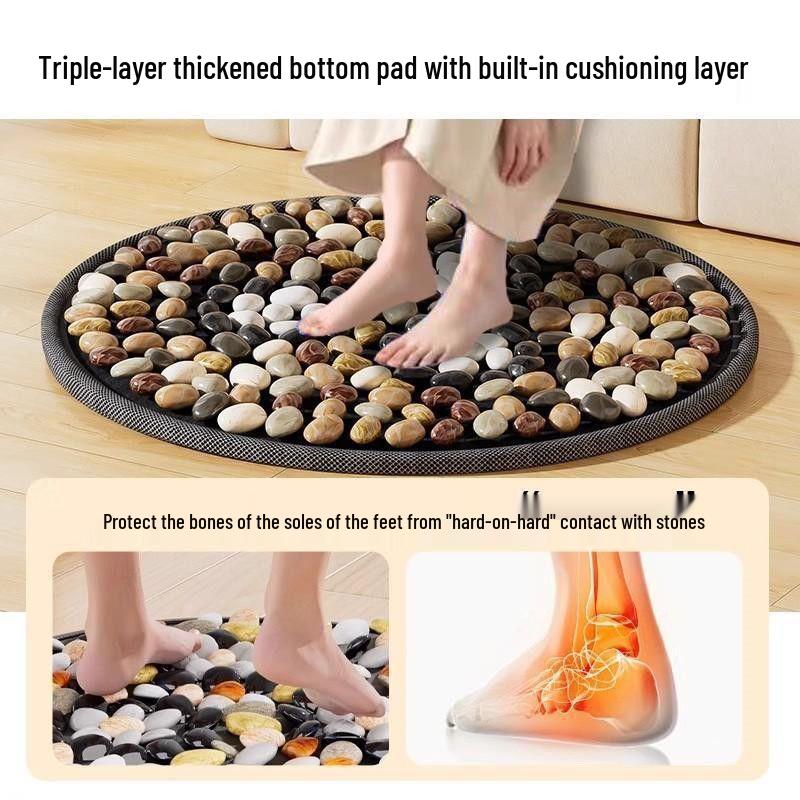 Traditional Chinese Acupressure Foot Massage Pad for Slow Jogging and Indoor Use