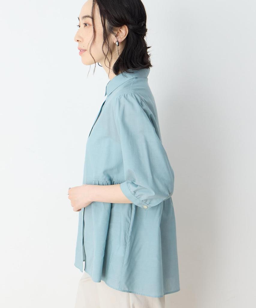 DECOY Peplum Green Women's Blouse, 493053,