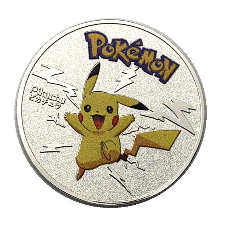 Pokemon Anime Gold Coin Game Commemorative Coin Pikachu Collection- Cute Decorative Piece
