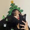 Merry Christmas Hat Green Glitter Christmas Tree Caps Christmas Decoration 2025 Xmas New Year Gifts Home Navidad Party Props