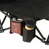 Captain Stag Uc 1906 Outdoor Chair  Wide Chair  Side Pockets  Storage Bag Included  Black Gracia