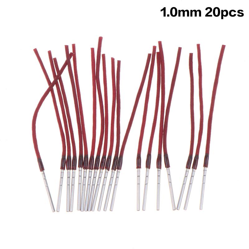 20Pcs Rotatable Fishing Rod Tip Wire Set 1.0MM 1.6MM Reliable Durable Accessories for Freshwater Saltwater Repair
