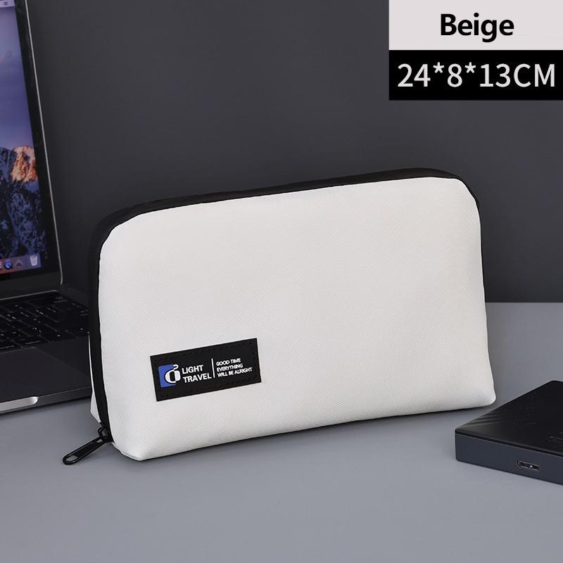 Functional Power Bank, USB, Charger, Cord, & Cable Travel Storage Bag; Waterproof Organizer for Hard Disk