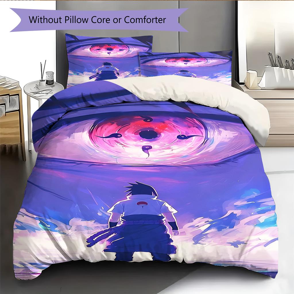 Cartoon Pattern Bedding Quilt Set Quilt Cover Pillowcase Home Decoration Birthday Gift (1 * Duvet Cover + 2 * Pillowcase, Without Core)