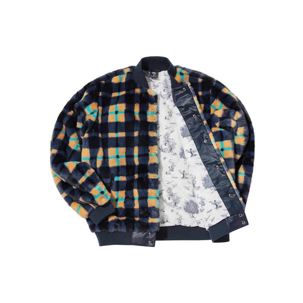 nike plaid bomber jacket