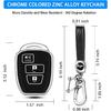 QBUC for Toyota Key Fob Cover with Keychain,Soft TPU Full Protection key fob cover Fit for Toyota 4Runner Corolla Tacoma etc